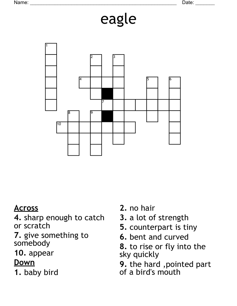 Eagle Crossword WordMint