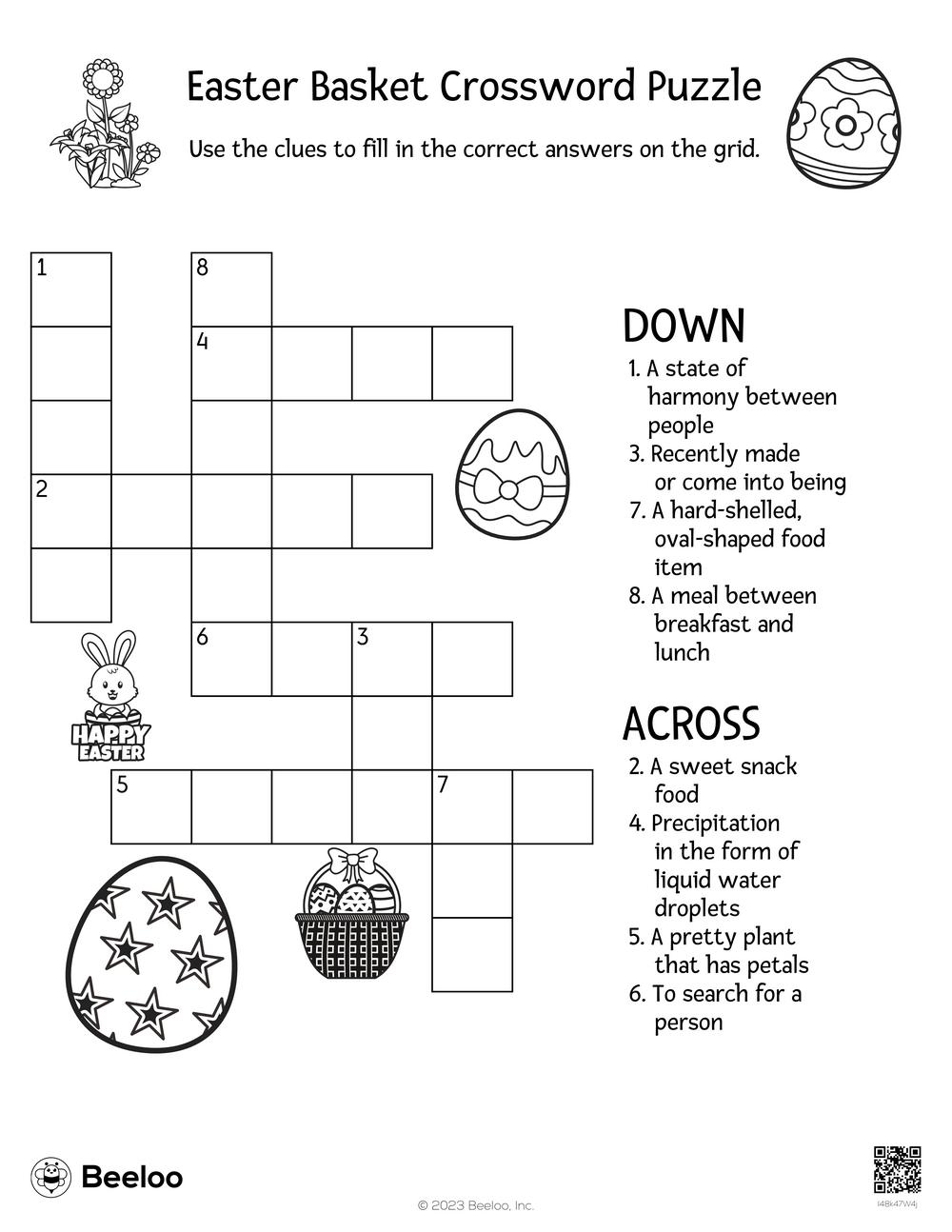 Easter Basket Crossword Puzzle Beeloo Printable Crafts And Activities For Kids Easter Basket Crossword Puzzle Beeloo Printable Crafts And Activities For Kids