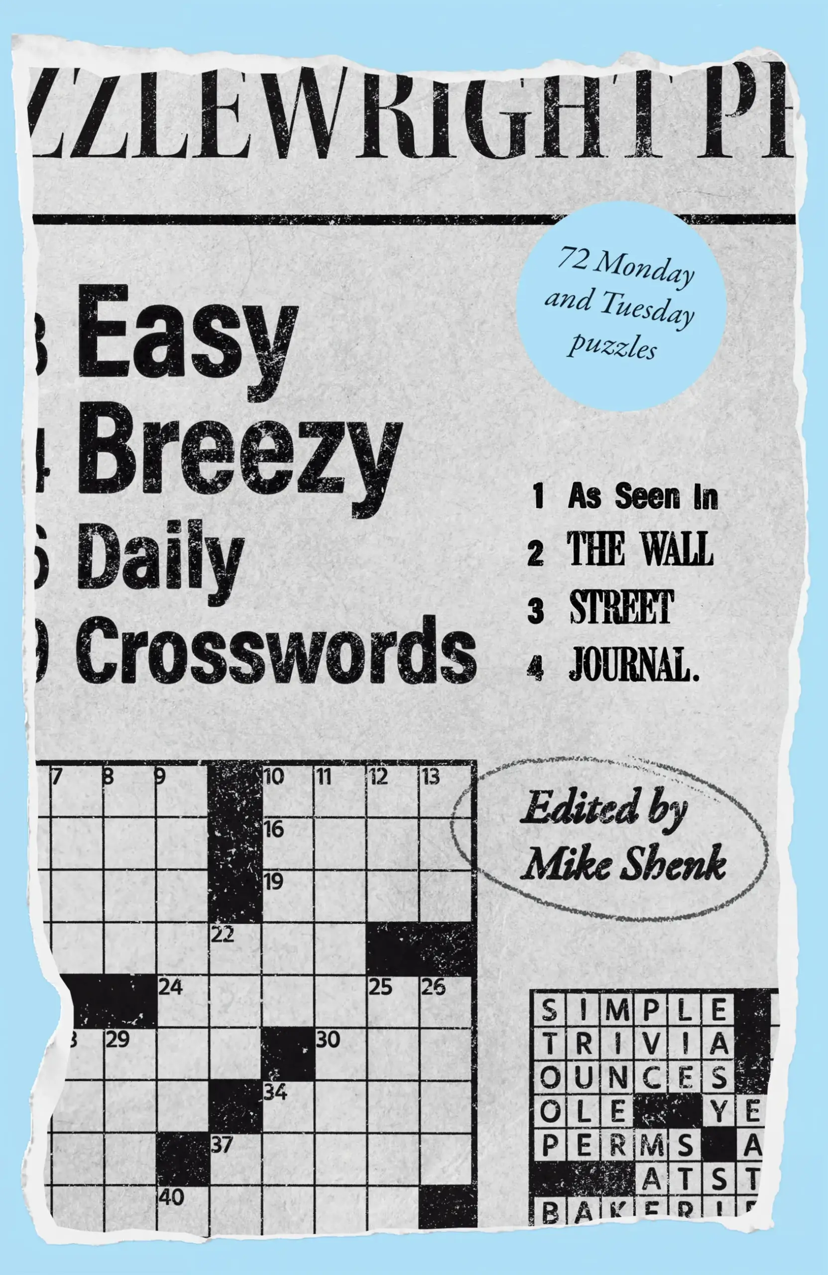 Easy Breezy Daily Crosswords By Mike Shenk Hachette Book Group