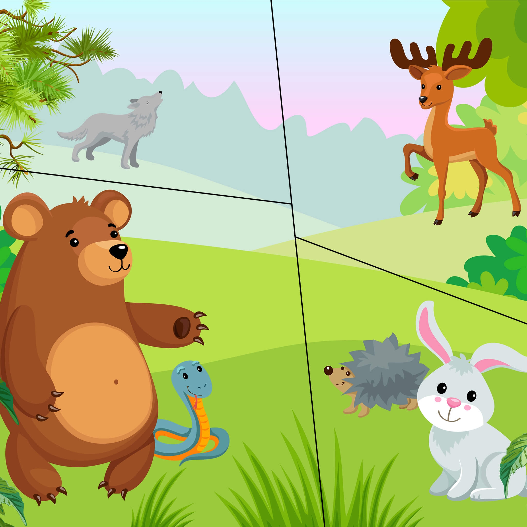 Easy Printable Jigsaw Puzzles For Kindergarten