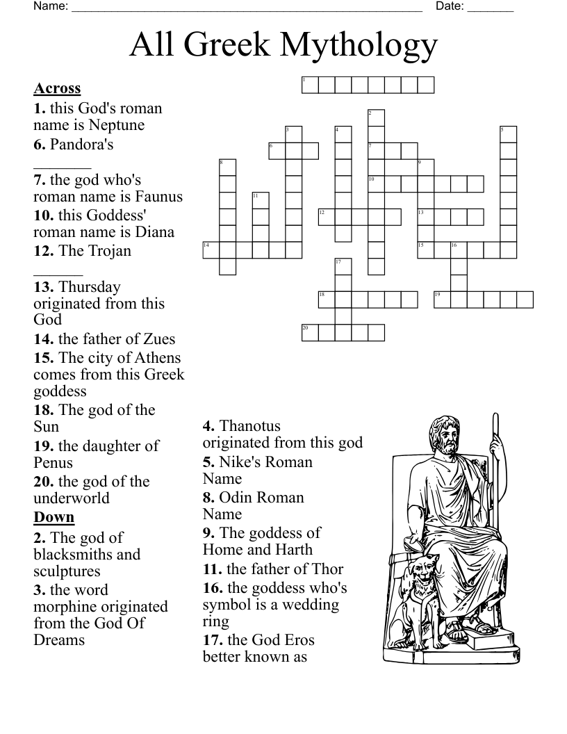 Egyptian Culture Crossword WordMint
