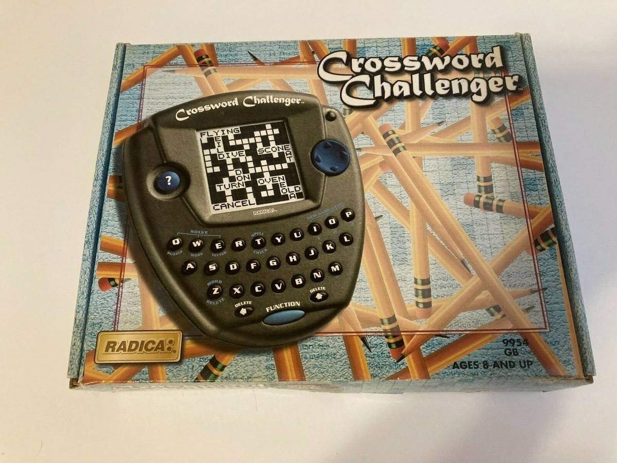 Electronic Crossword Puzzle Handheld Game Radica Crossword Challenger Tested EBay