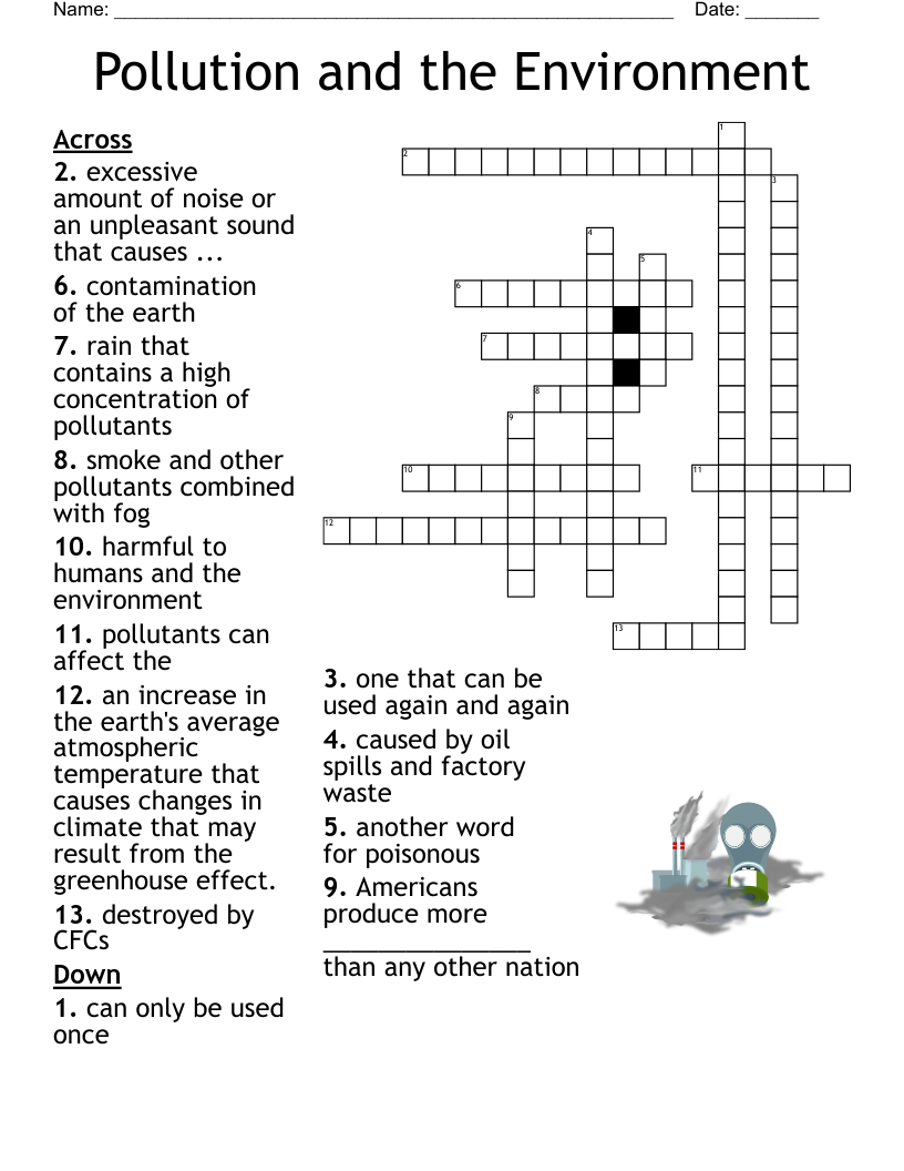 Environment Crossword WordMint
