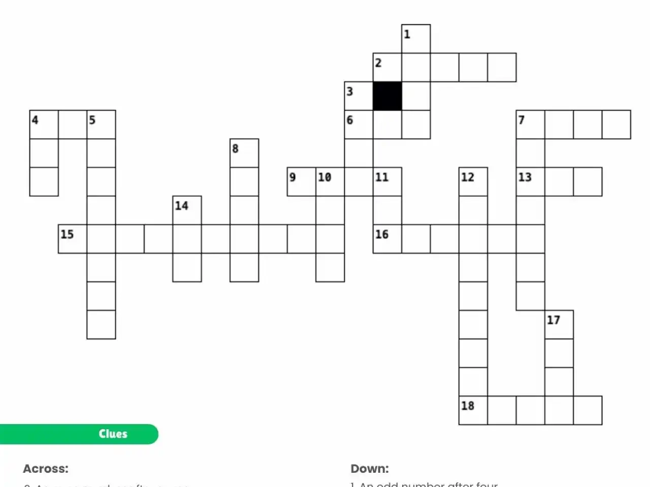Free Odd Even Numbers Crossword Puzzle Printable Math Fun Help My Kids Are Bored