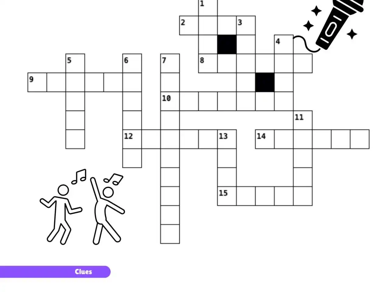 Free Pop Music Crossword Puzzle Printable Fun For Kids Music Lovers Help My Kids Are Bored