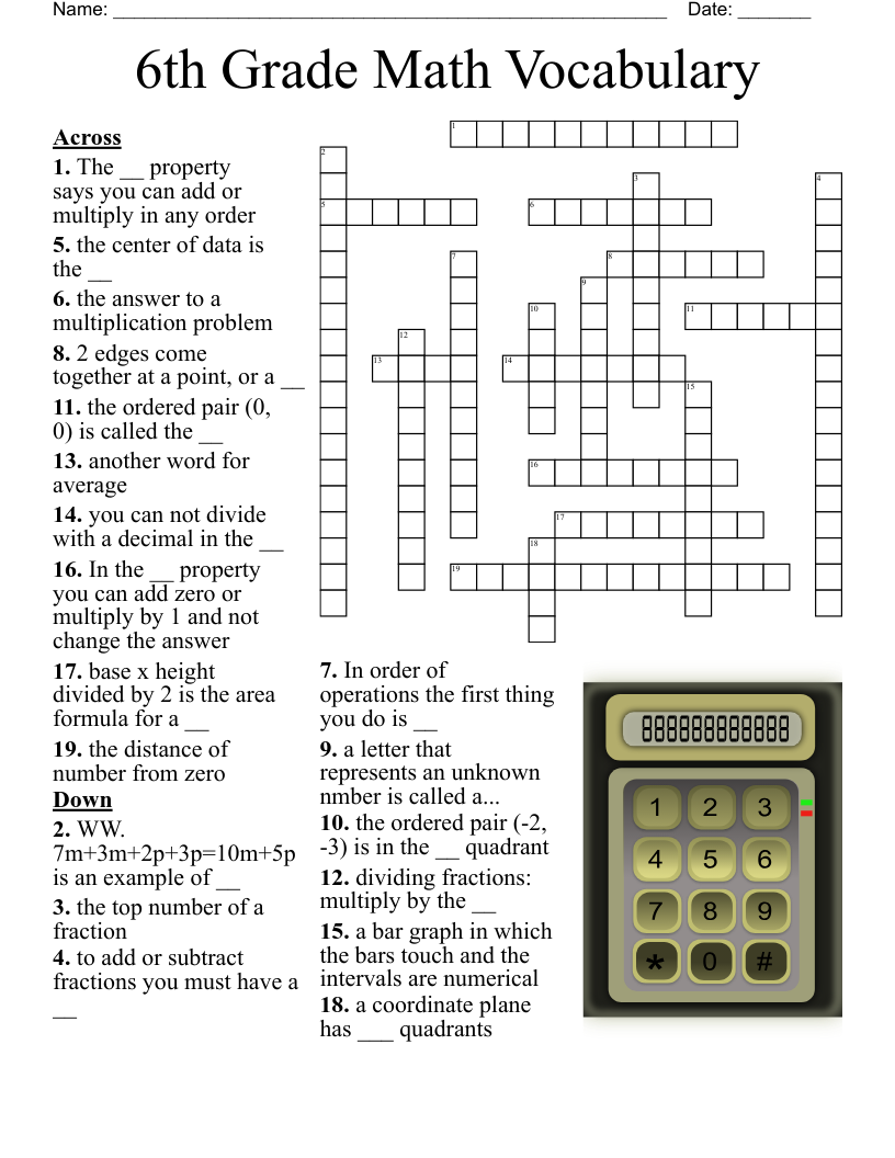 Free Printable Crossword Puzzles For 6th Graders Download Free Printable Crossword Puzzles For 6th Graders Png Images Free Worksheets On Clipart Library