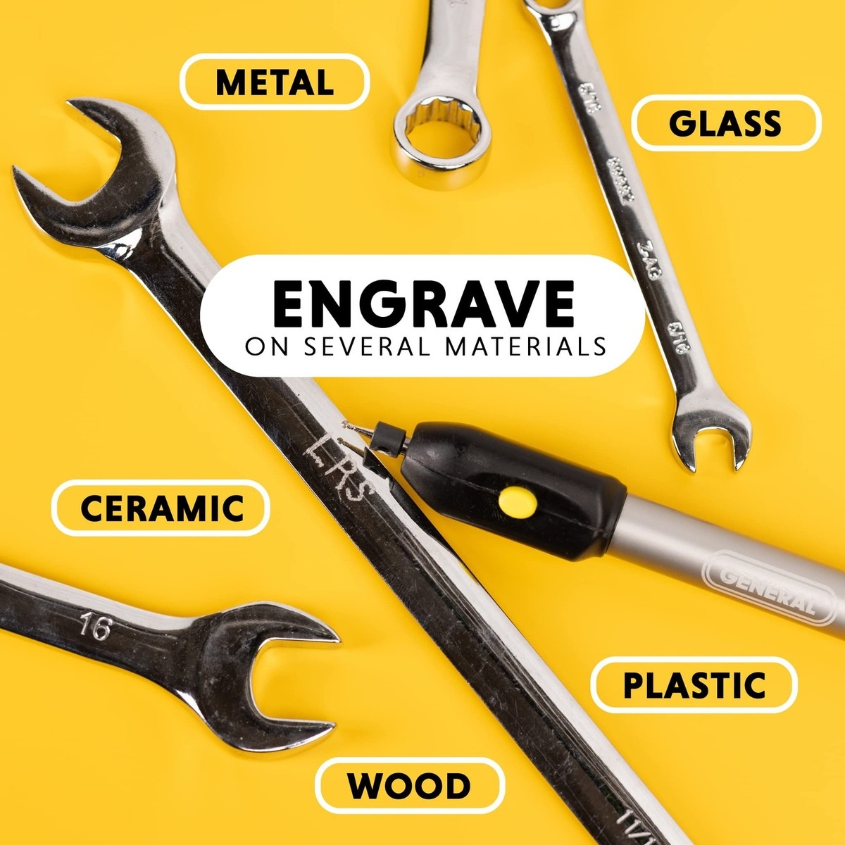 General Tools Cordless Engraving Pen For Metal Diamond 1 Silver And Black 785533487138 EBay
