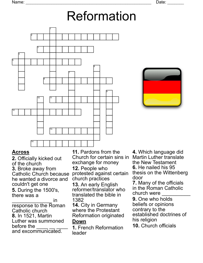 Germany Crossword WordMint