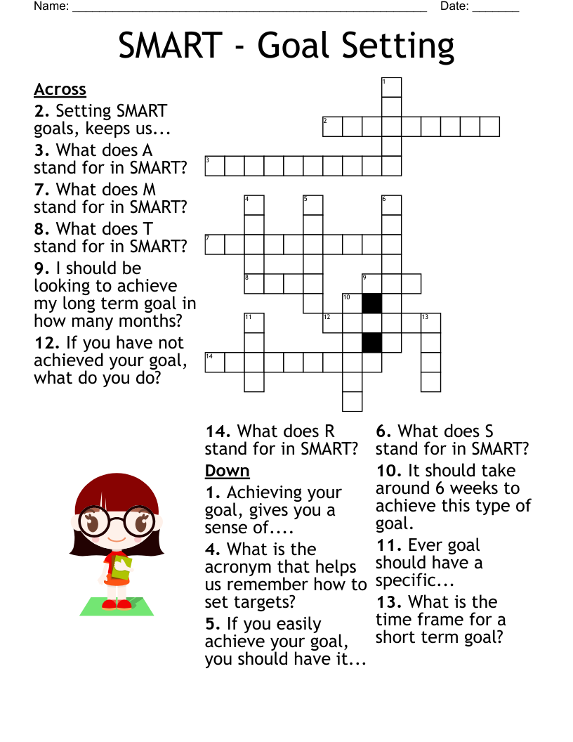 Goals Crossword WordMint