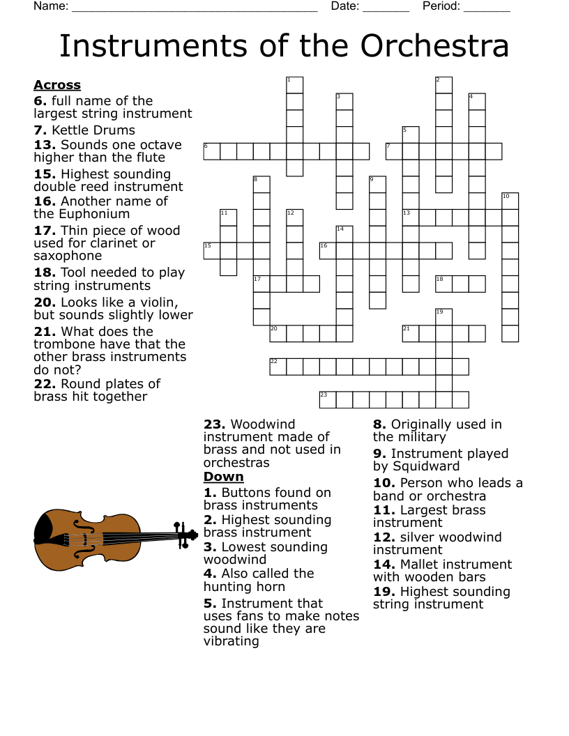 Guitar Make up Crossword WordMint Guitar Make up Crossword WordMint
