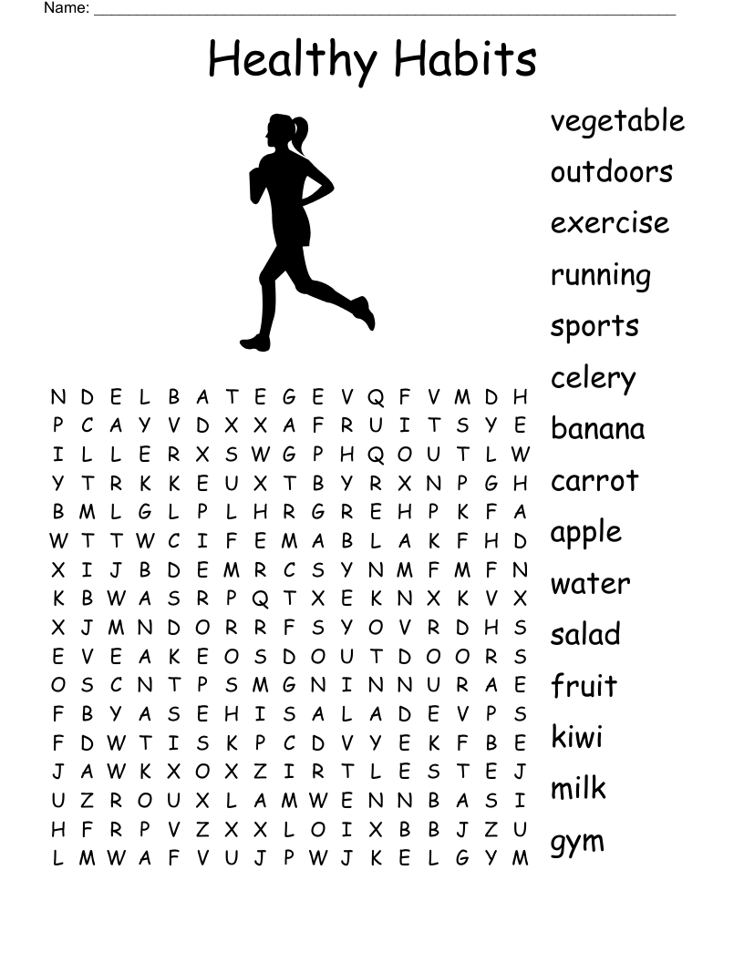 Healthy Body Healthy Mind Crossword WordMint