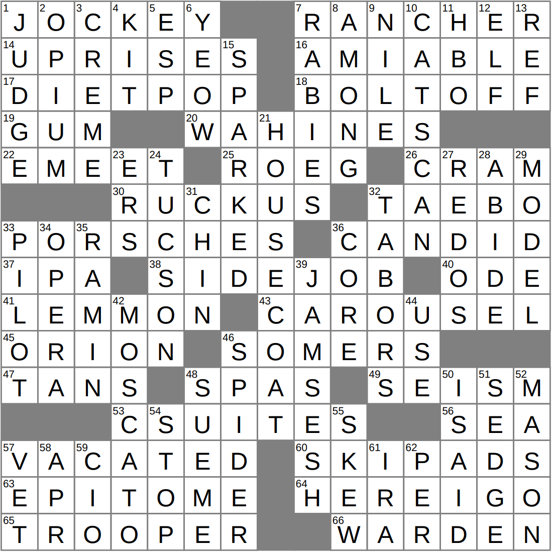 Hightail It Crossword Clue Archives LAXCrossword