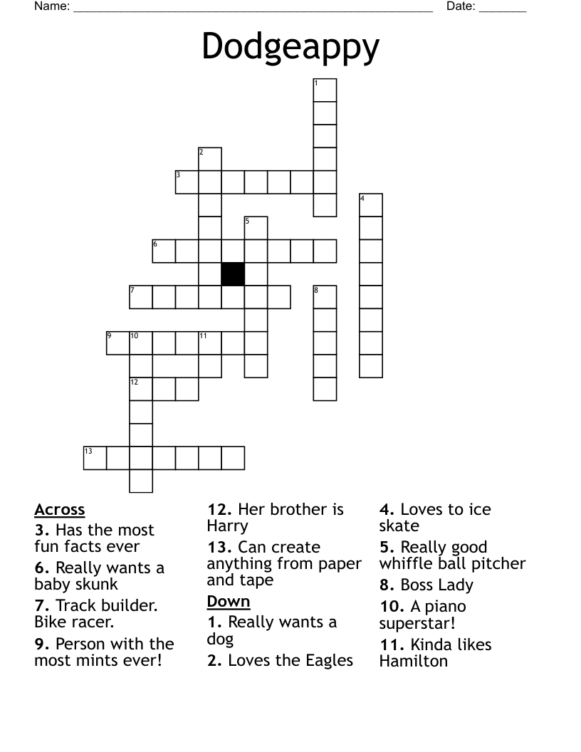 Homophones Crossword Puzzle WordMint