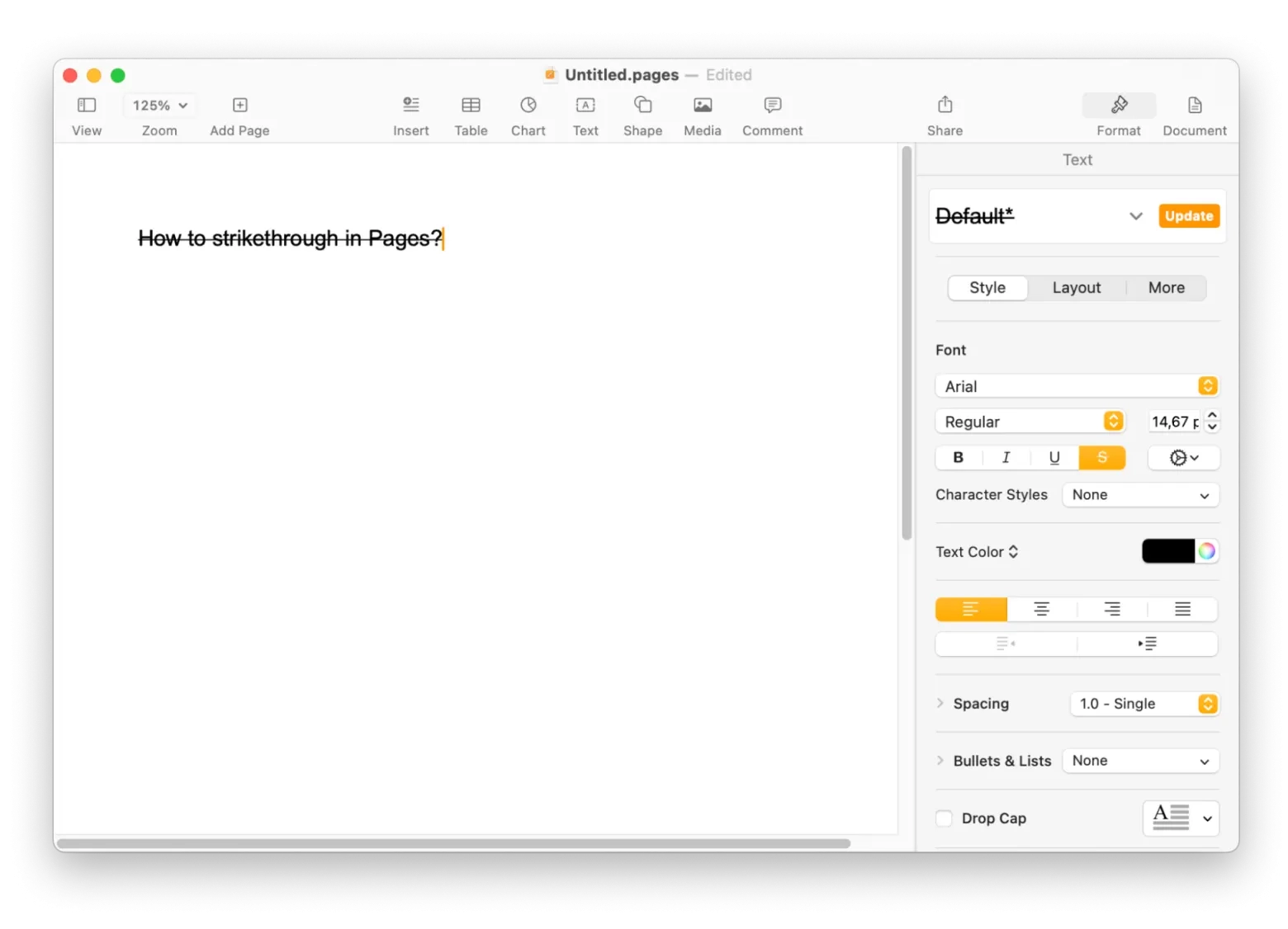 How To Strikethrough On Mac Strikethrough Shortcut On Mac 