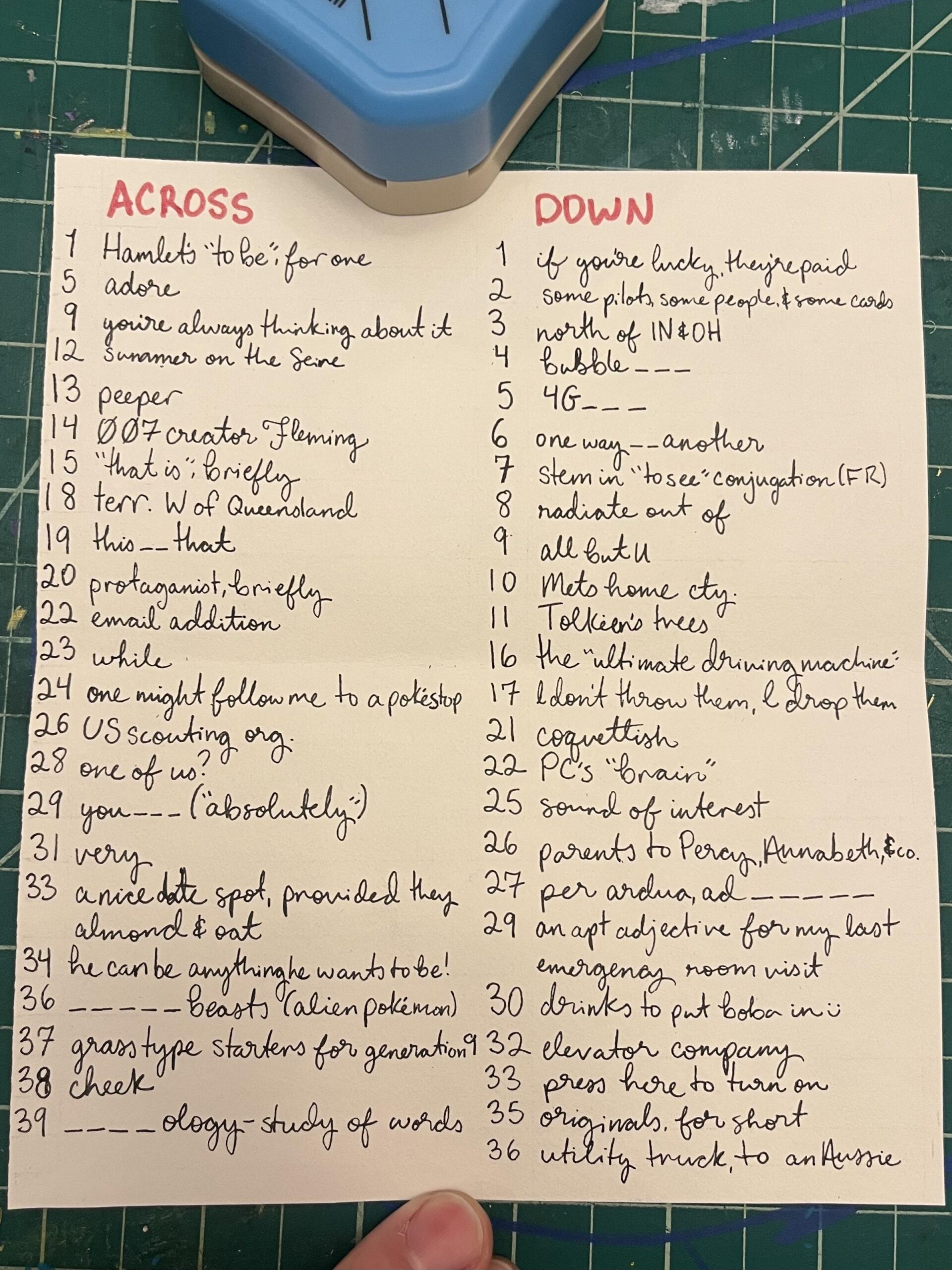 I Made A Custom Midi Crossword For My Boyfriend R crossword