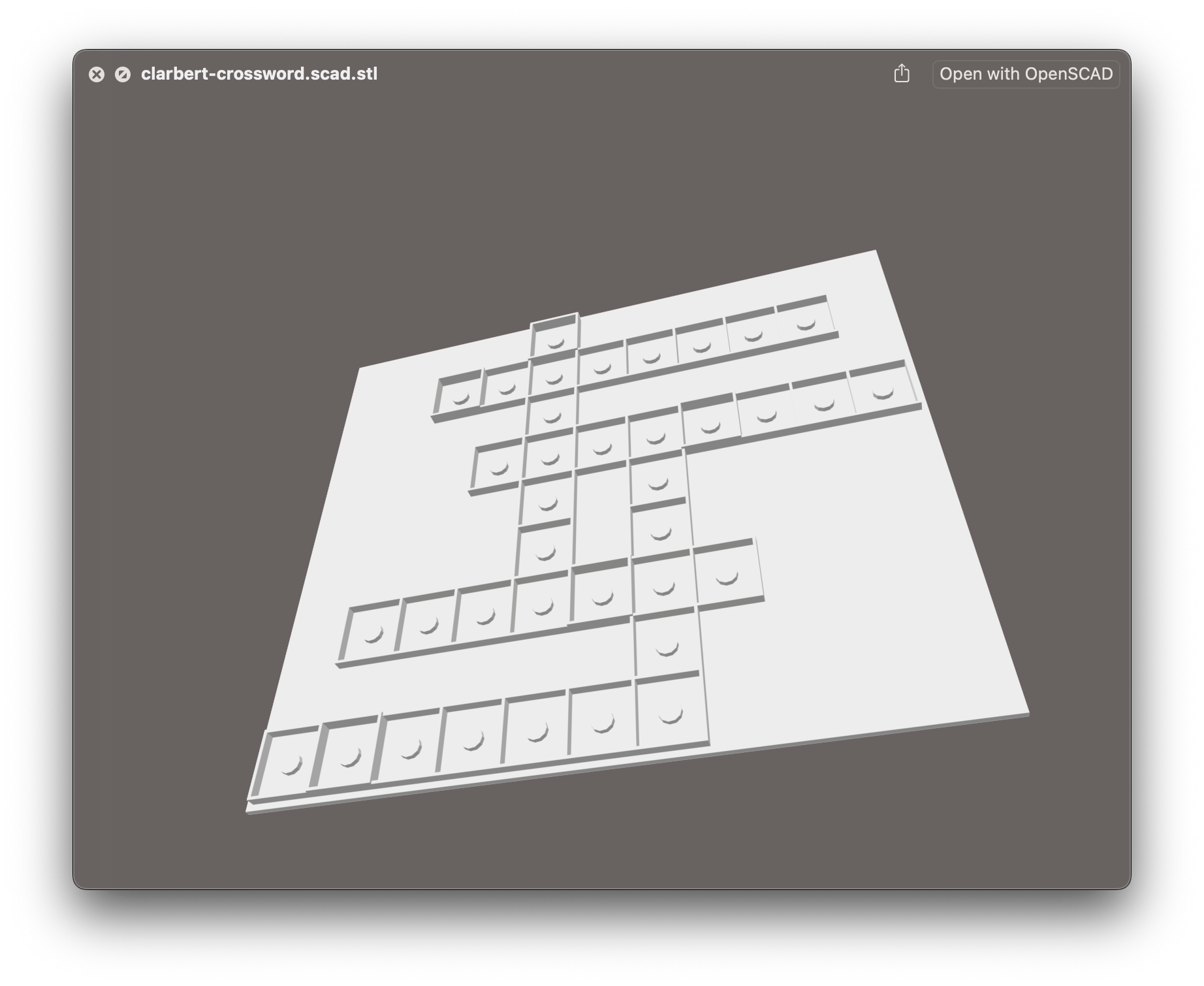 Instantiator dev 3D Puzzle Print A Crossword Generation Tool