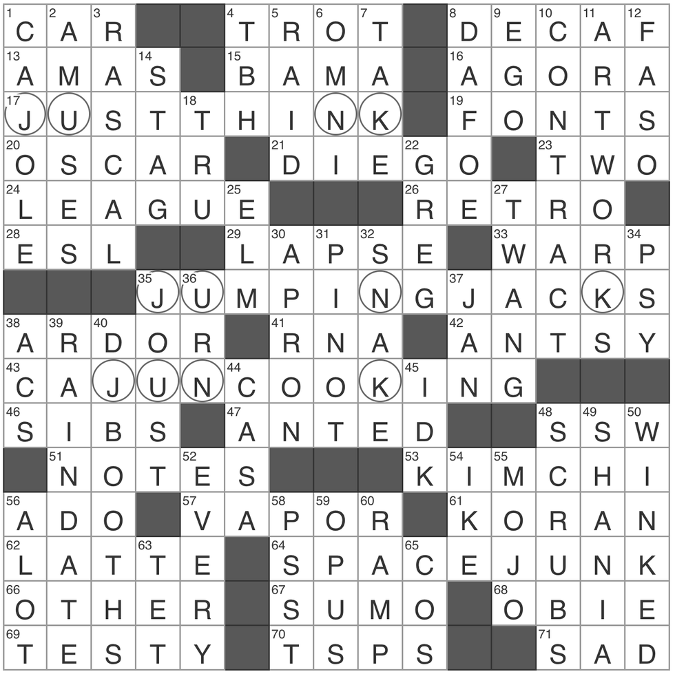 Issue 28 Crossword Answers Issue 28 Crossword Answers