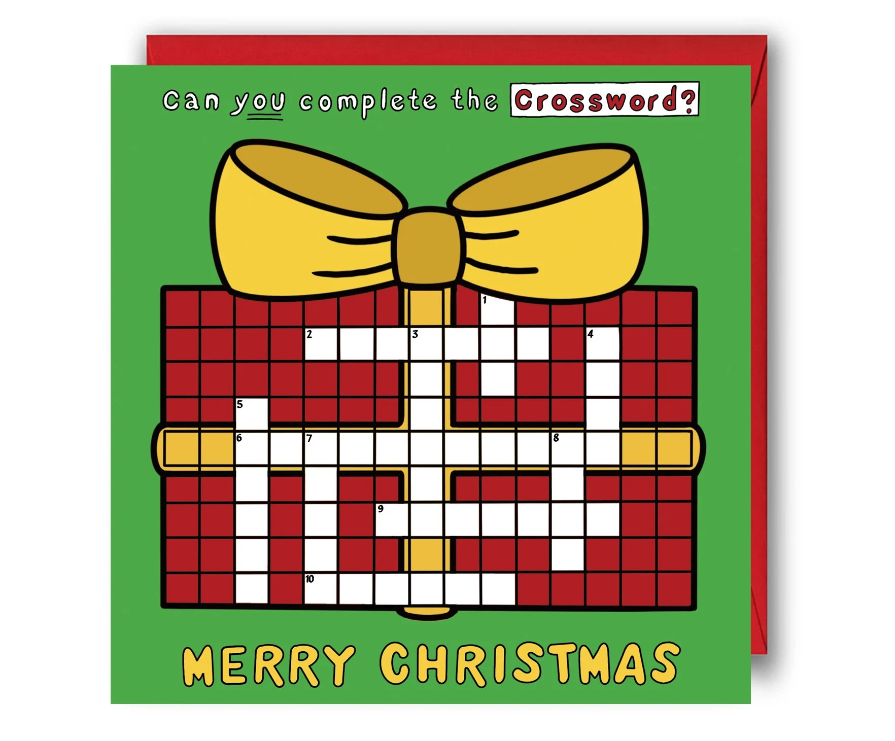 Kids Christmas Card Christmas Crossword Puzzle Card Christmas Activity Cards Puzzle For Kids Holidays Card Festive Cards For Children Etsy