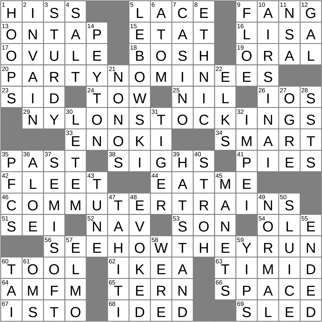 LA Times Crossword 11 Nov 25 Tuesday LAXCrossword