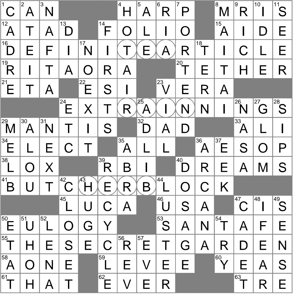 LA Times Crossword 18 Jun 25 Wednesday LAXCrossword LA Times Crossword 18 Jun 25 Wednesday LAXCrossword