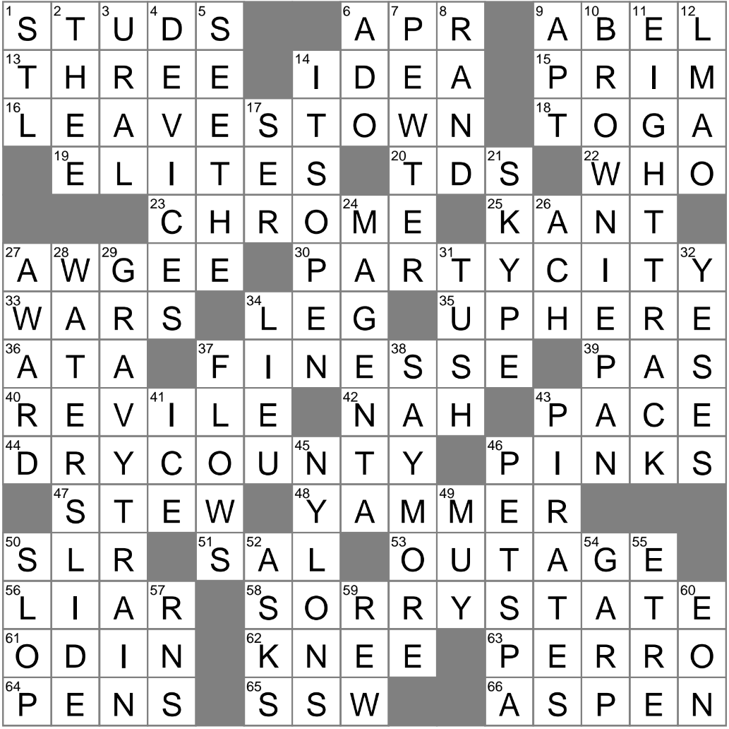 LA Times Crossword 20 Aug 25 Wednesday LAXCrossword