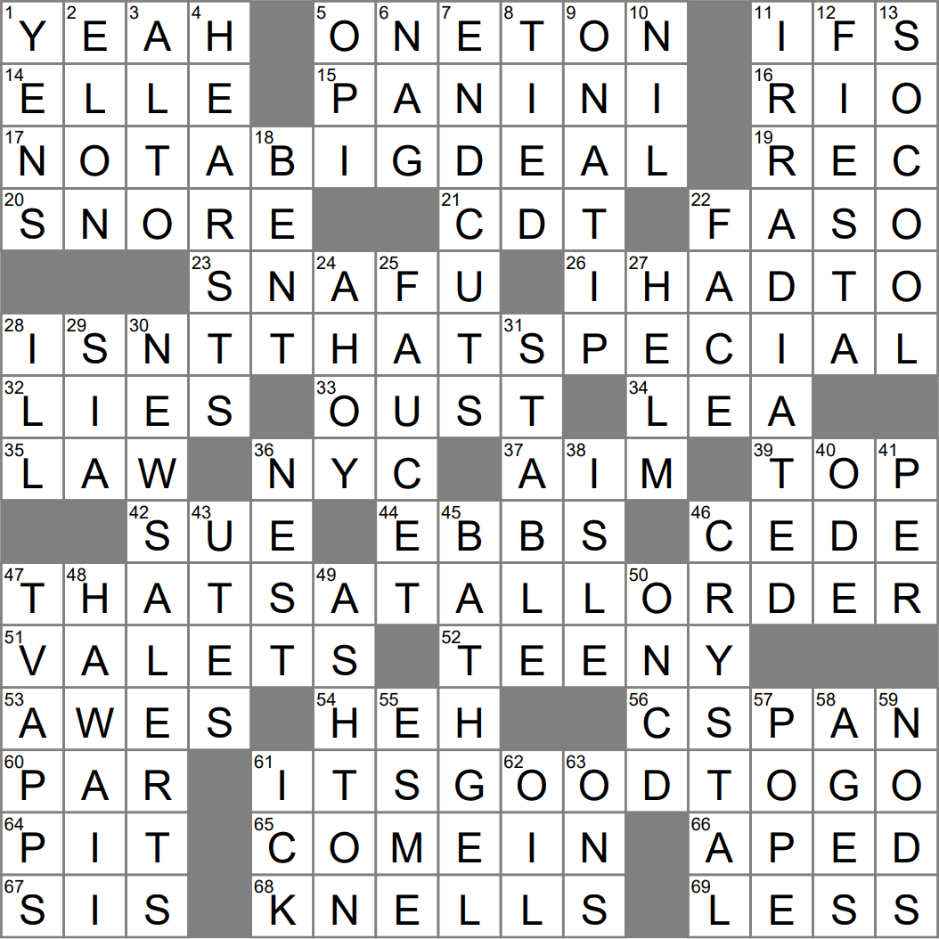 LA Times Crossword 4 Apr 24 Thursday LAXCrossword