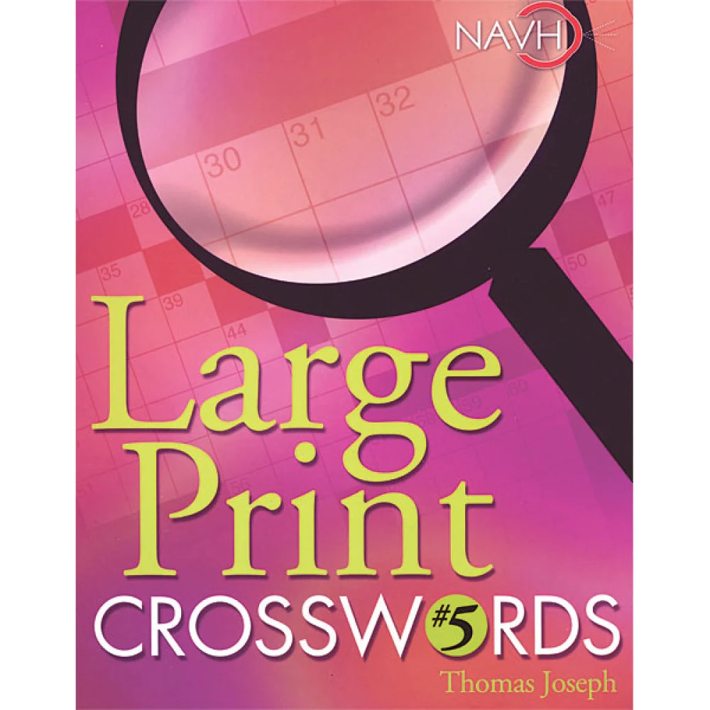Large Print Crossword Puzzle Books The Low Vision Store