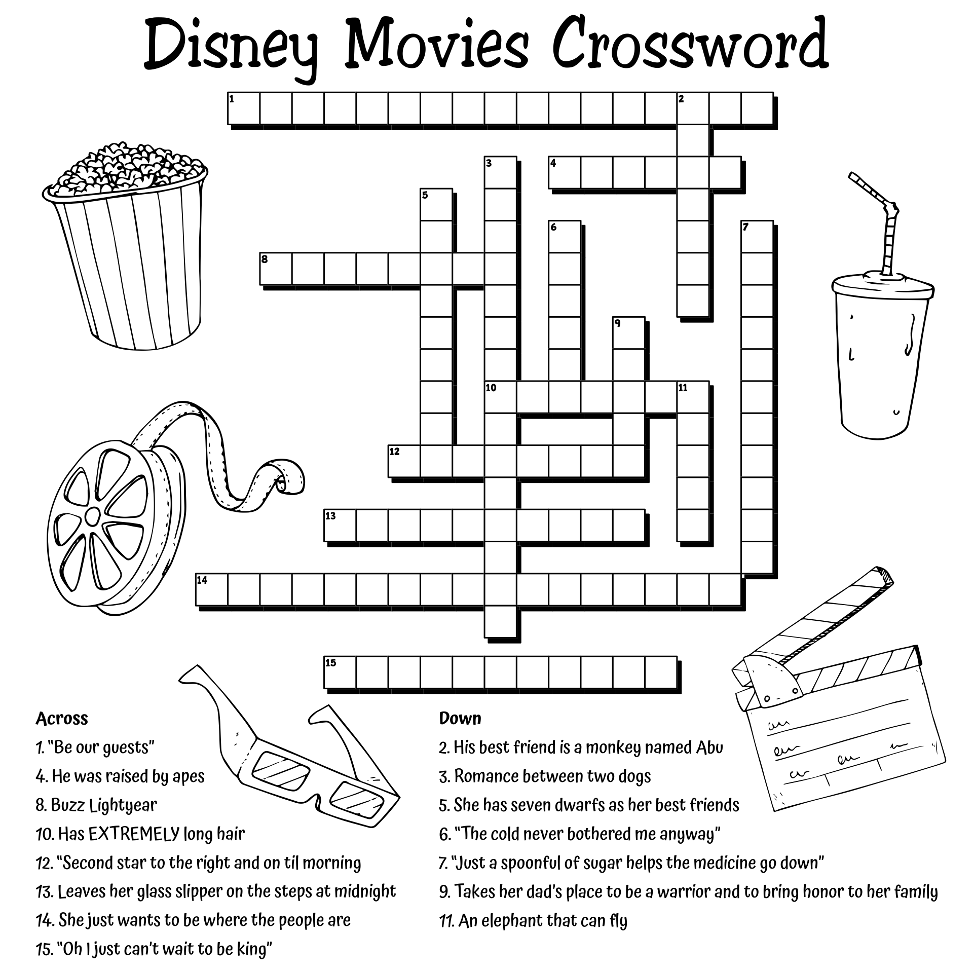 Large Print Easy Crossword Puzzles 10 Free PDF Printables Printablee