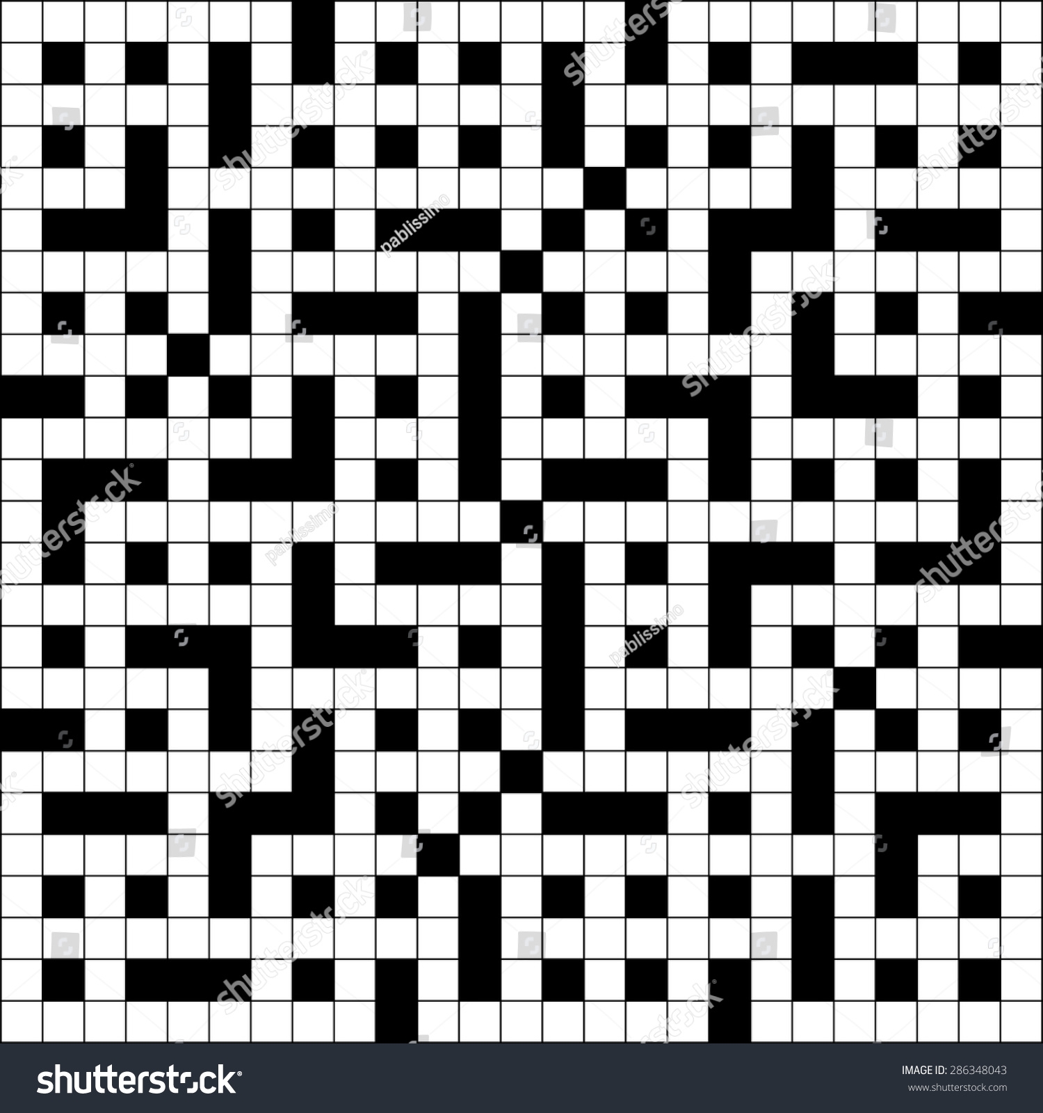 Large Scale Square Crossword Puzzle Stock Vector Royalty Free 286348043 Shutterstock
