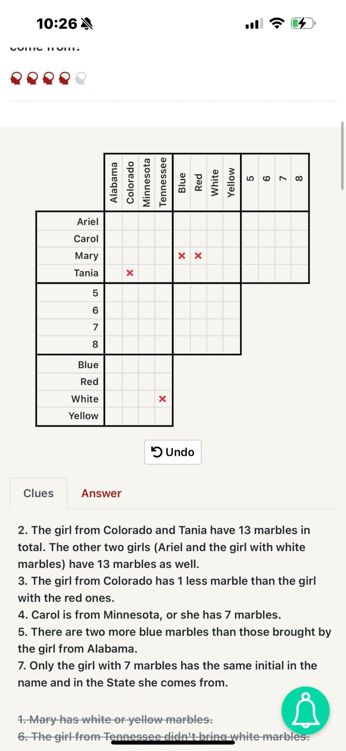 Logic Grid Puzzle R puzzles