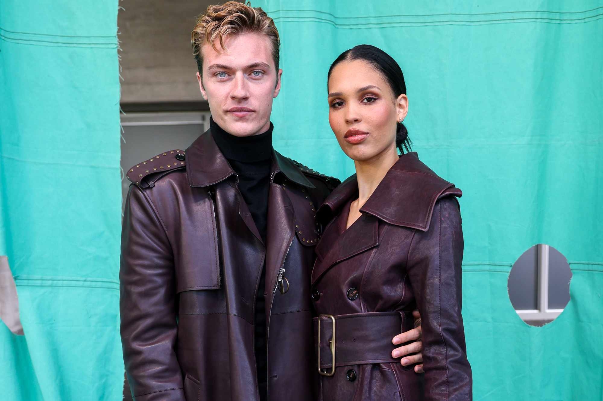 Lucky Blue And Nara Smith Bring Their Love Story To London Fashion Week In Twinning Burberry Trench Coats AOL