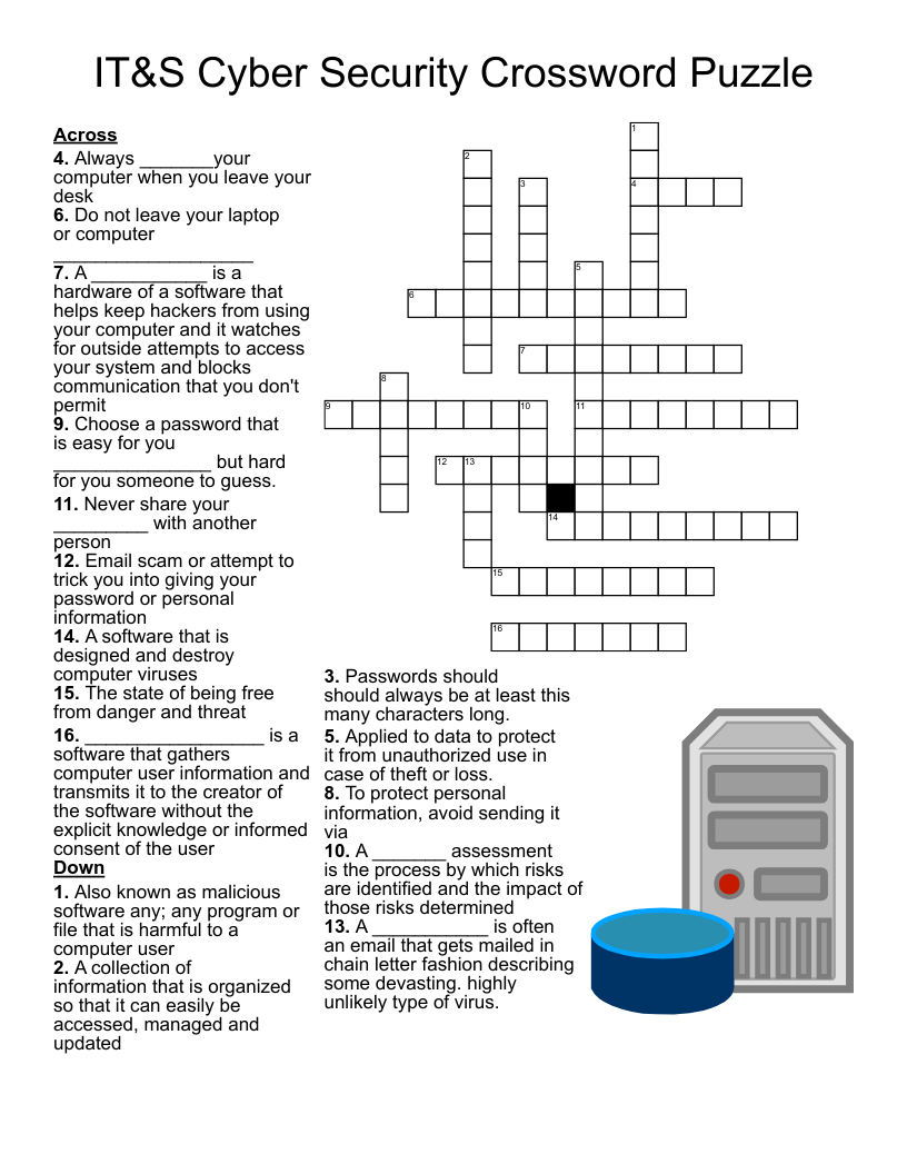 Malware Viruses Crossword WordMint