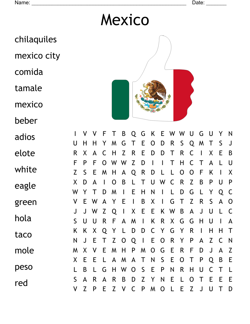 Mexico Notes Crossword WordMint