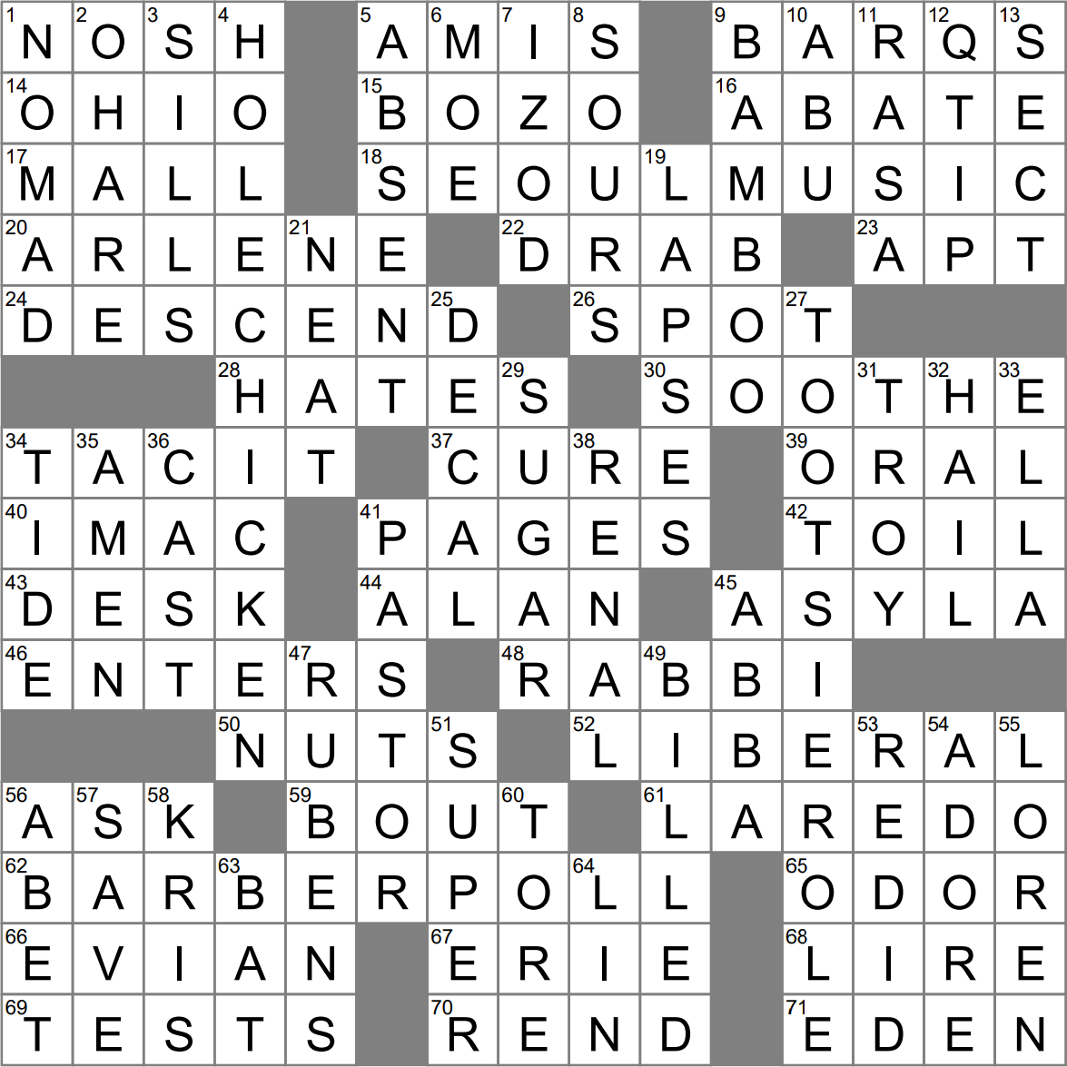 Miami River Locale Crossword Clue Archives LAXCrossword
