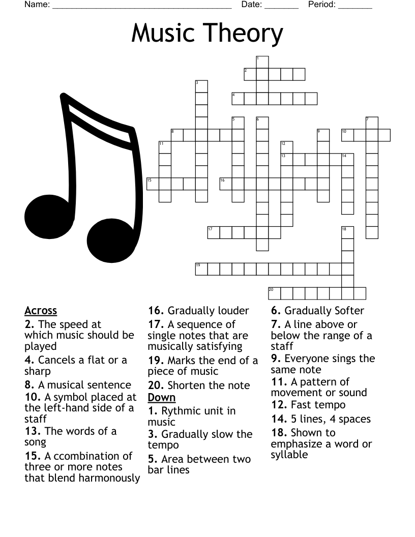 Music Word Search WordMint