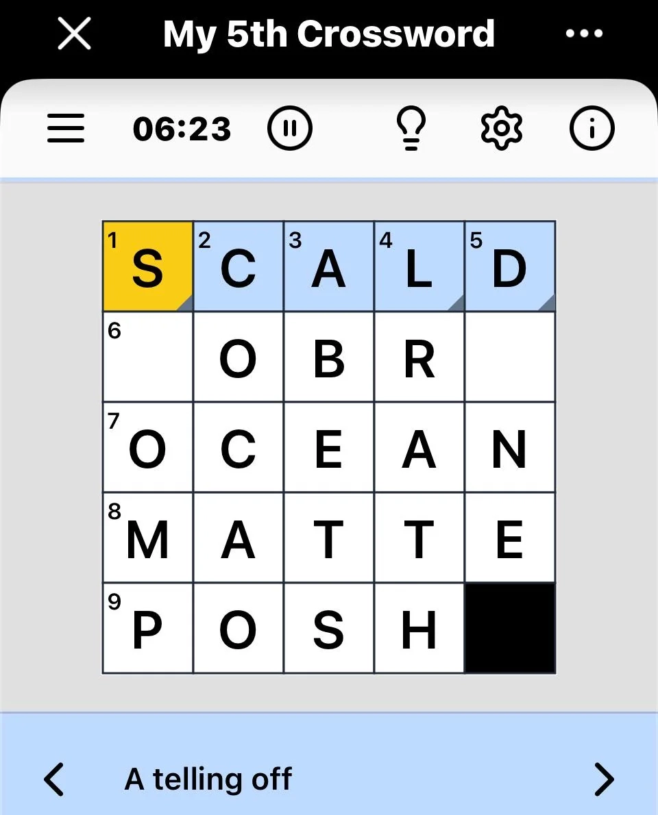 My 5th Crossword R pocketgrids