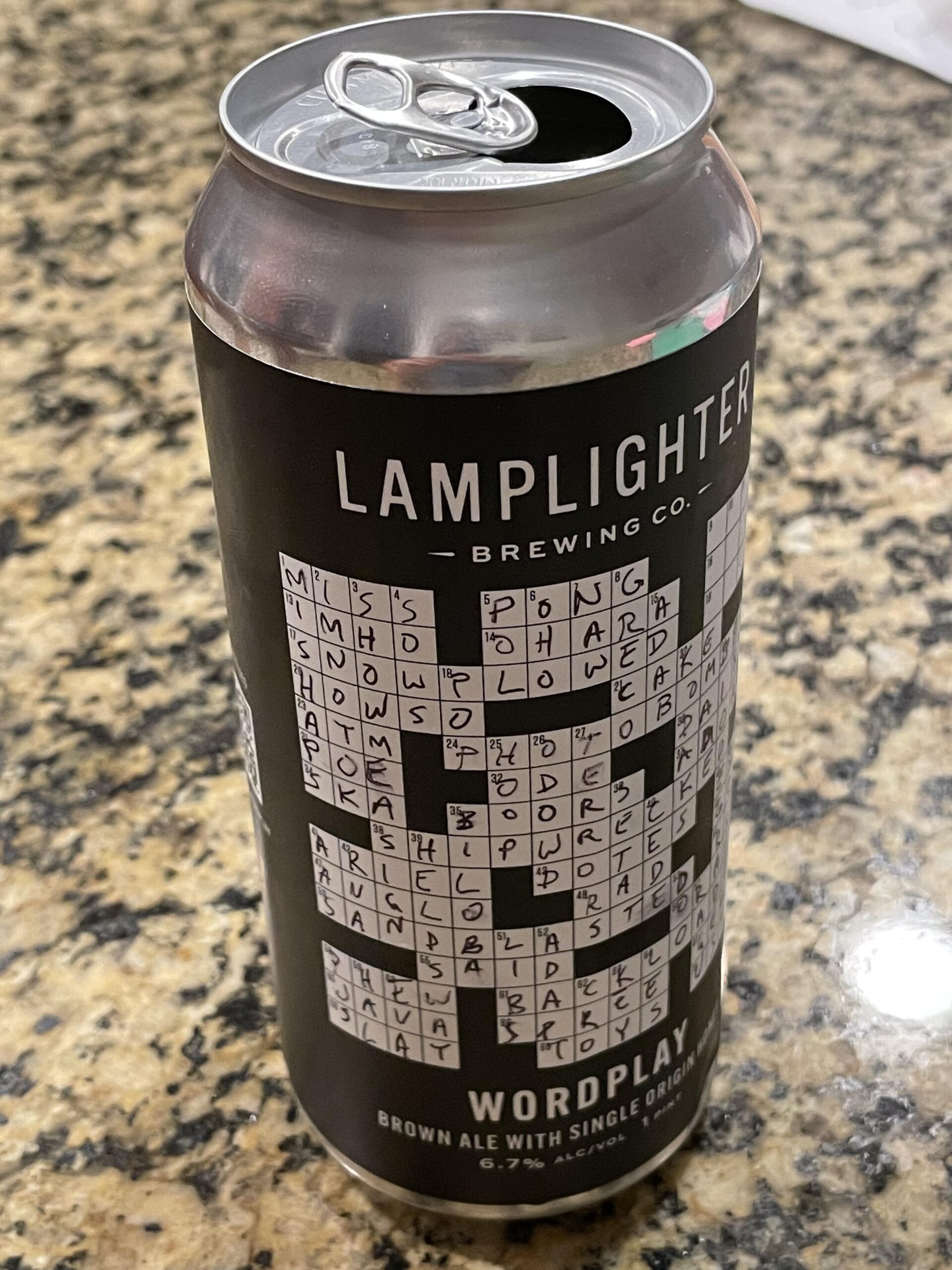 My Beer Has A Crossword Puzzle On It R mildlyinteresting My Beer Has A Crossword Puzzle On It R mildlyinteresting