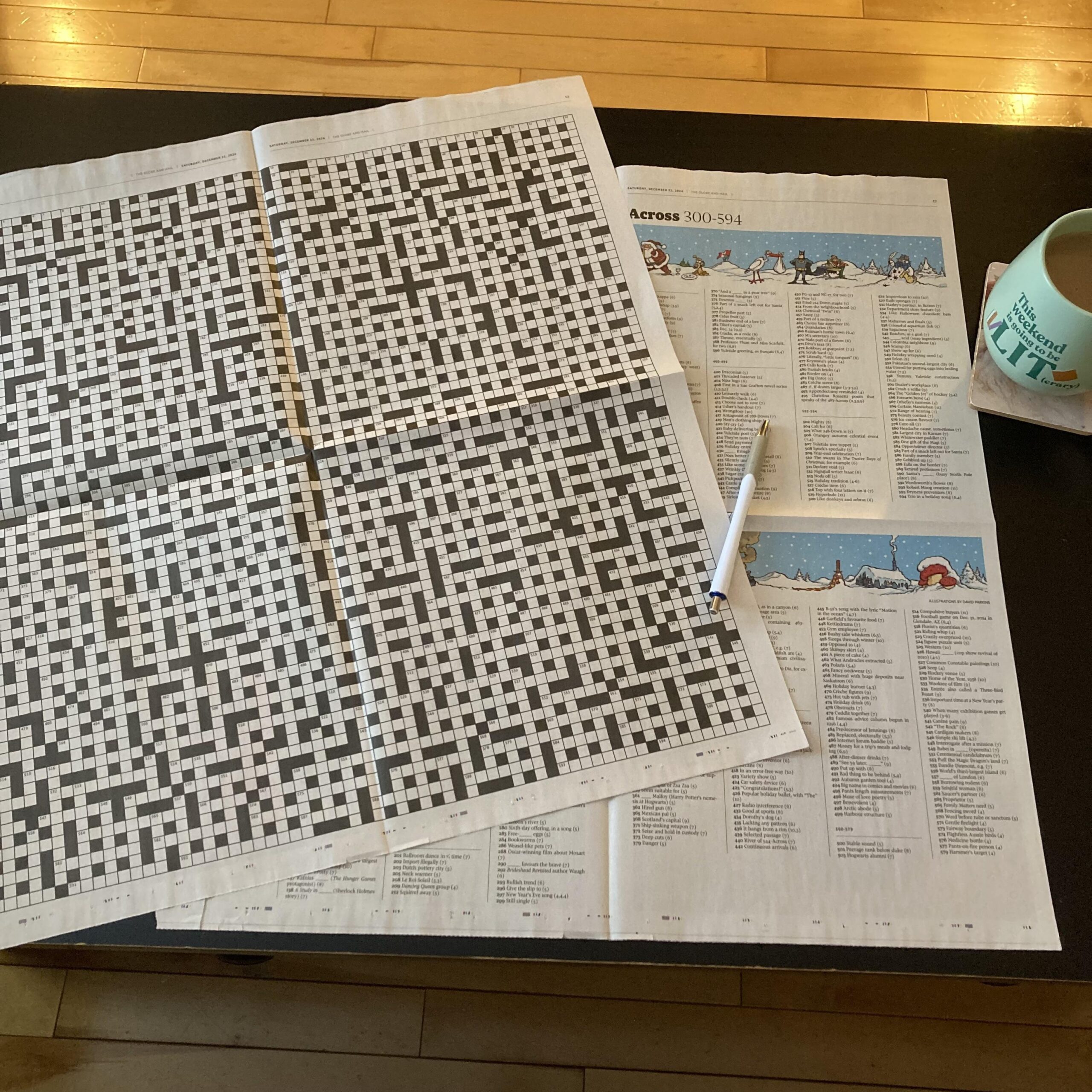 My Christmas Eve Tradition The Giant Holiday Crossword From The Globe And Mail Canada R crossword