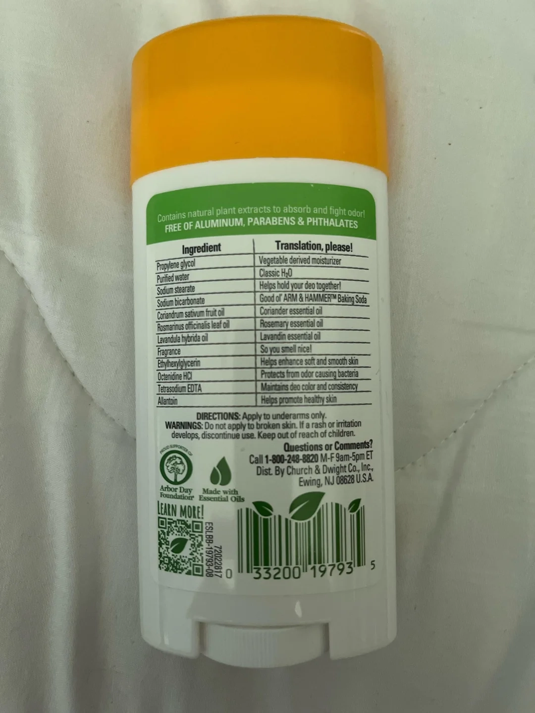 My Deodorant Clearly Explains Ingredients And What They Do R mildlyinteresting