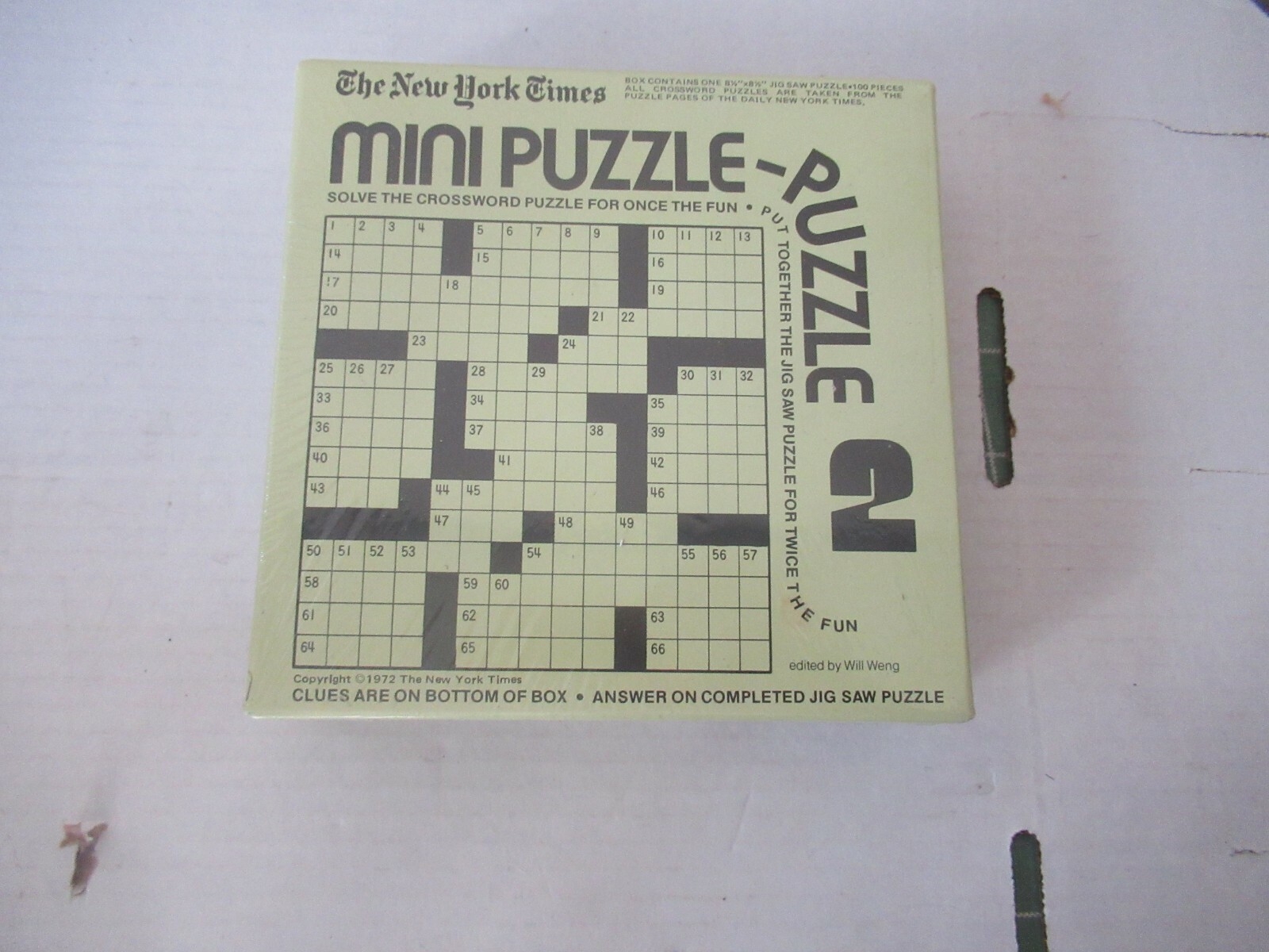 New York Times Mini Puzzle Puzzle Crossword 2 NEW SEALED EBay