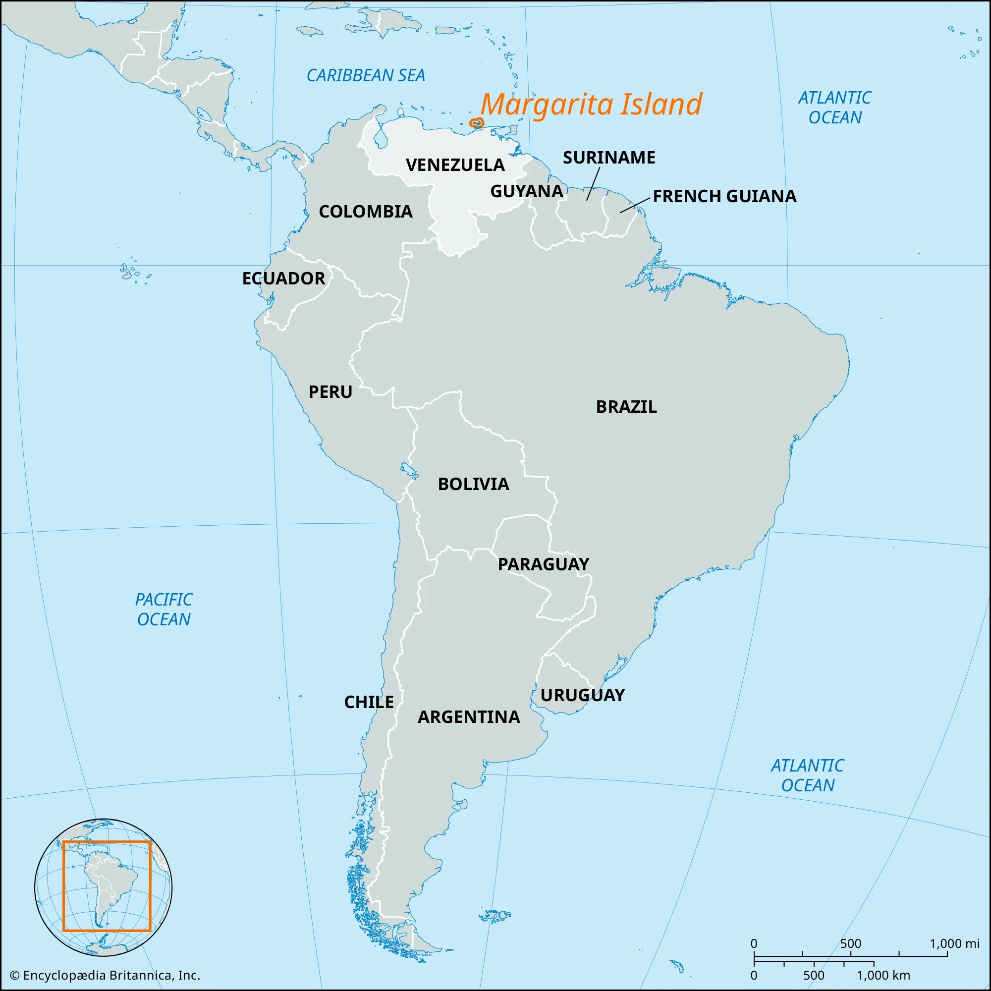Nueva Esparta Venezuela Map Facts Britannica