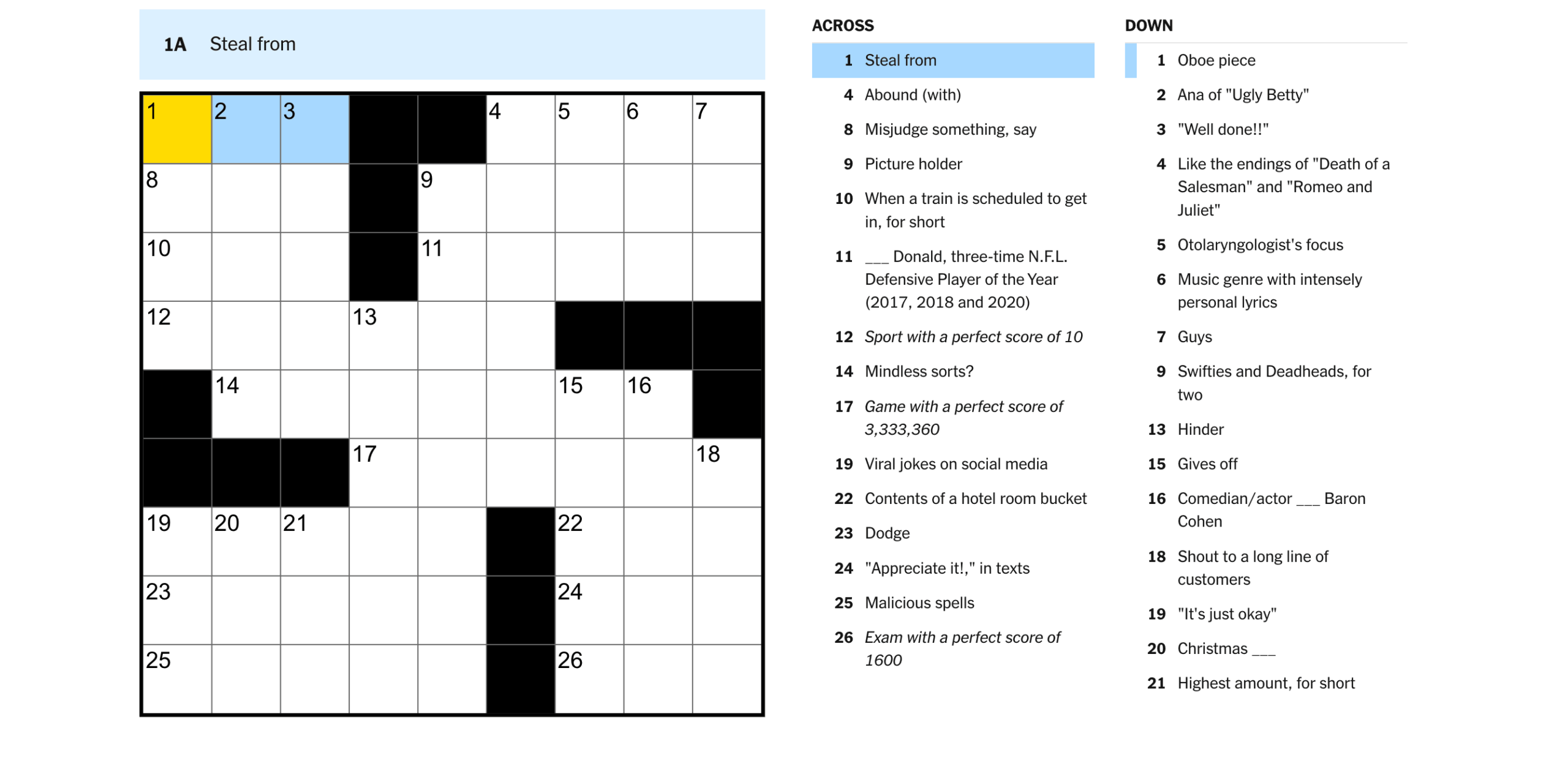 NYT Midi Crossword Hints Clues And Answers For Monday June 1 2026 Technobezz