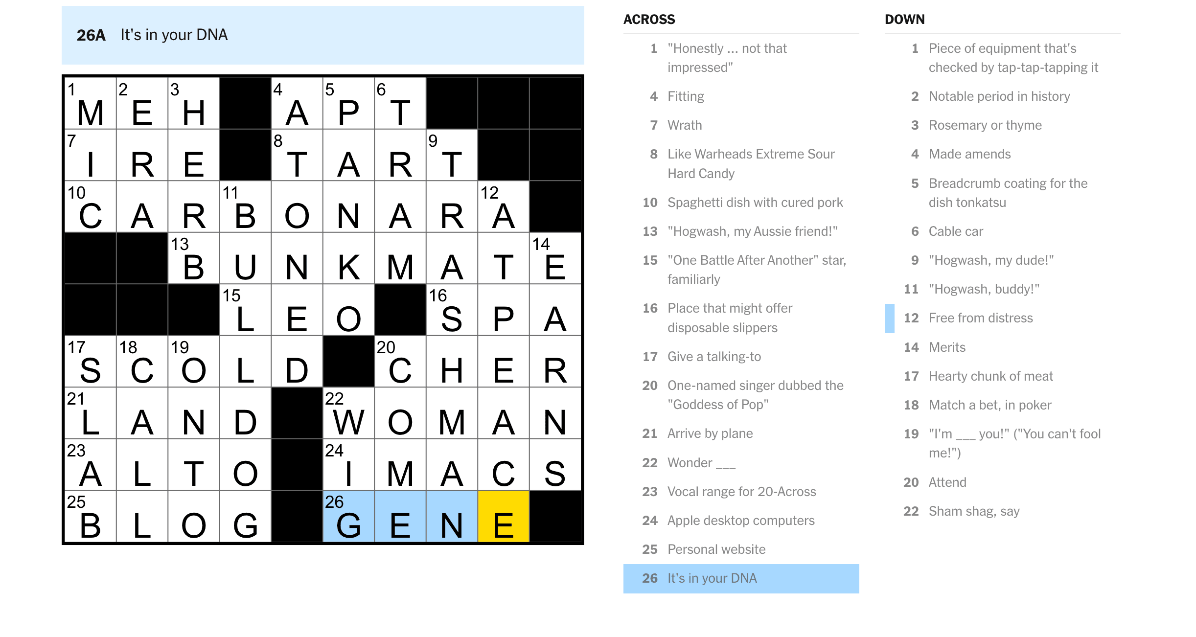 NYT Midi Crossword Hints Clues And Answers For Thursday March 19 2026 Technobezz