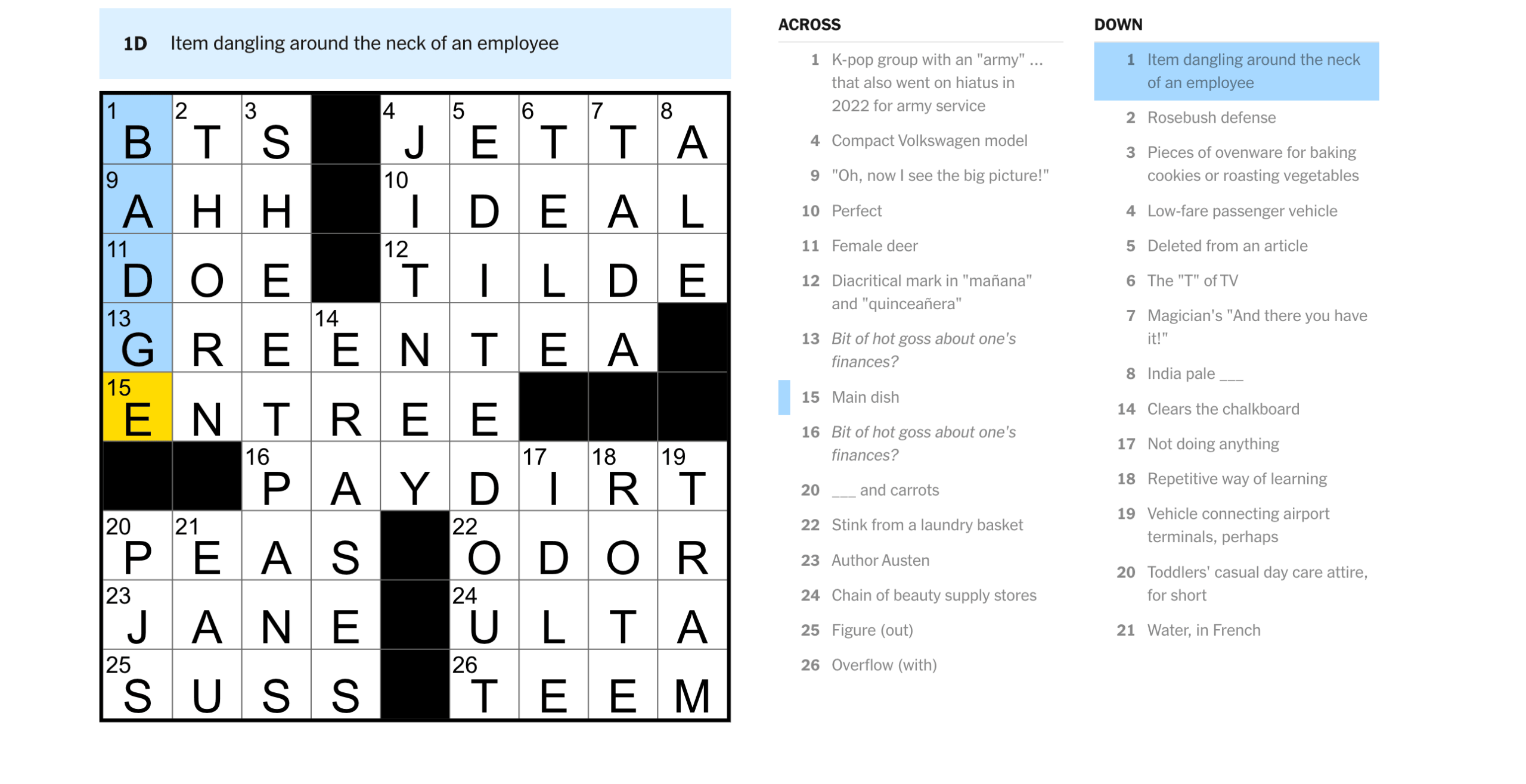 NYT Midi Crossword Hints Clues And Answers For Tuesday April 28 2026 Technobezz