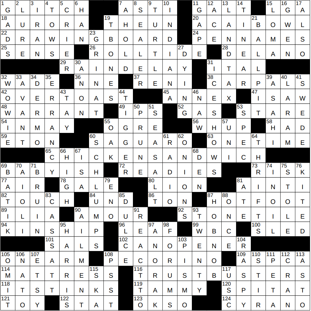NYXCrossword Page 23 Of 6340 Answers To The New York Times Crossword