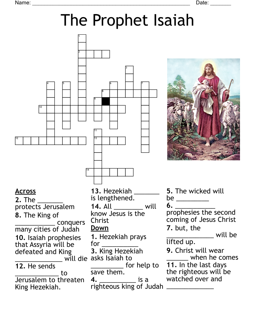 Old Testament Crossword WordMint