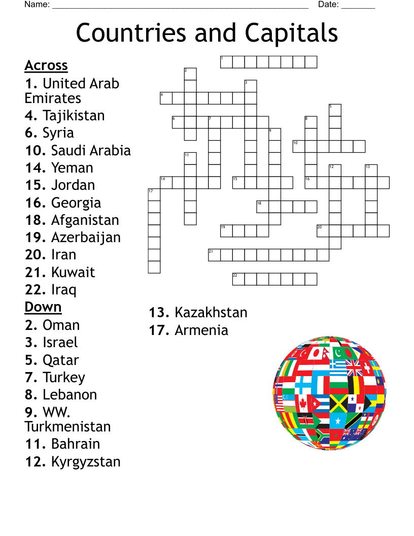 Oman Crossword WordMint