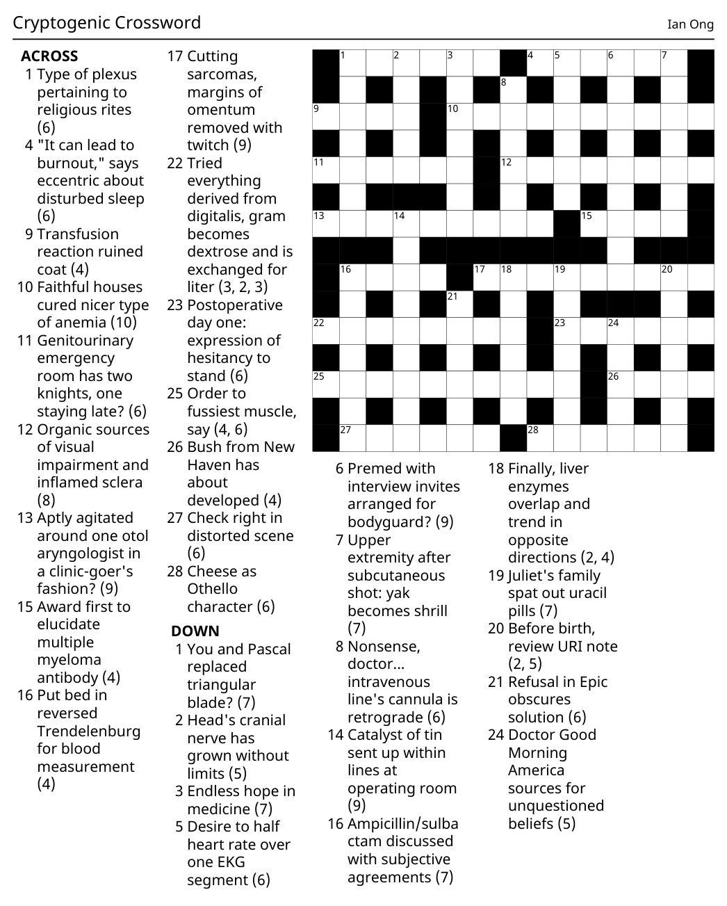 On Cryptic Crosswords Apenndx