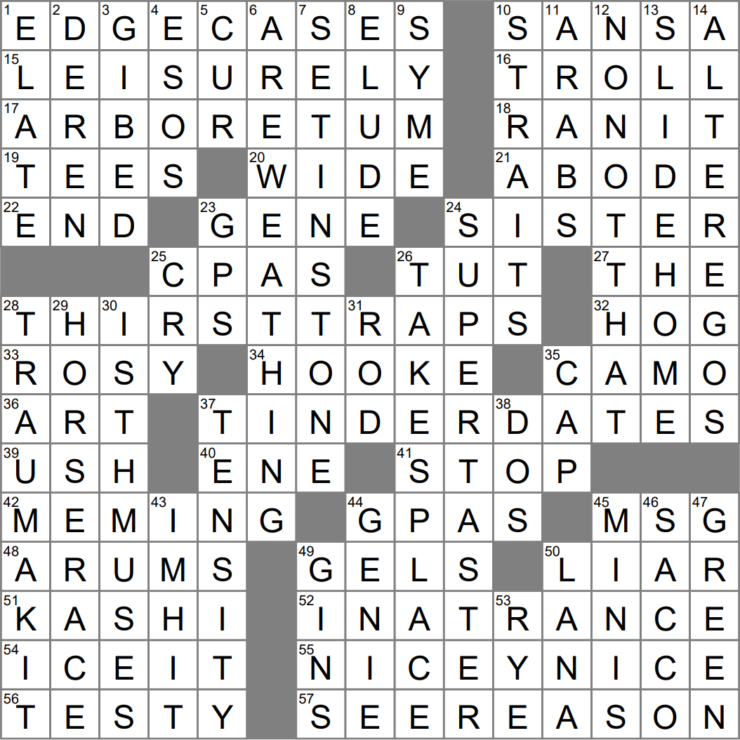 One With Many Good Buds Crossword Clue Archives LAXCrossword