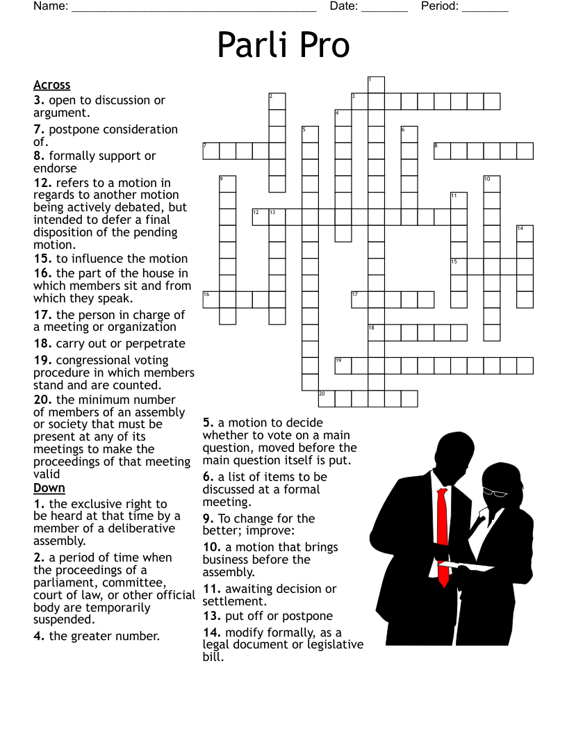 Parli Pro Crossword WordMint